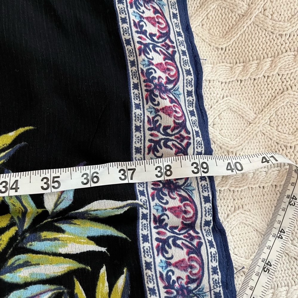 NEW! Vince Camuto Rayon Kimono Style Wrap, Ruana Black Floral OSFM - Picture 14 of 16